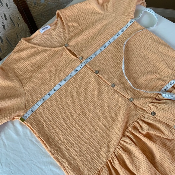 Petal Dew‎ Textured V-Neck Flounce Sleeve Dress Large - Picture 8 of 10